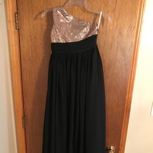 Junior bridesmaid floor length gown